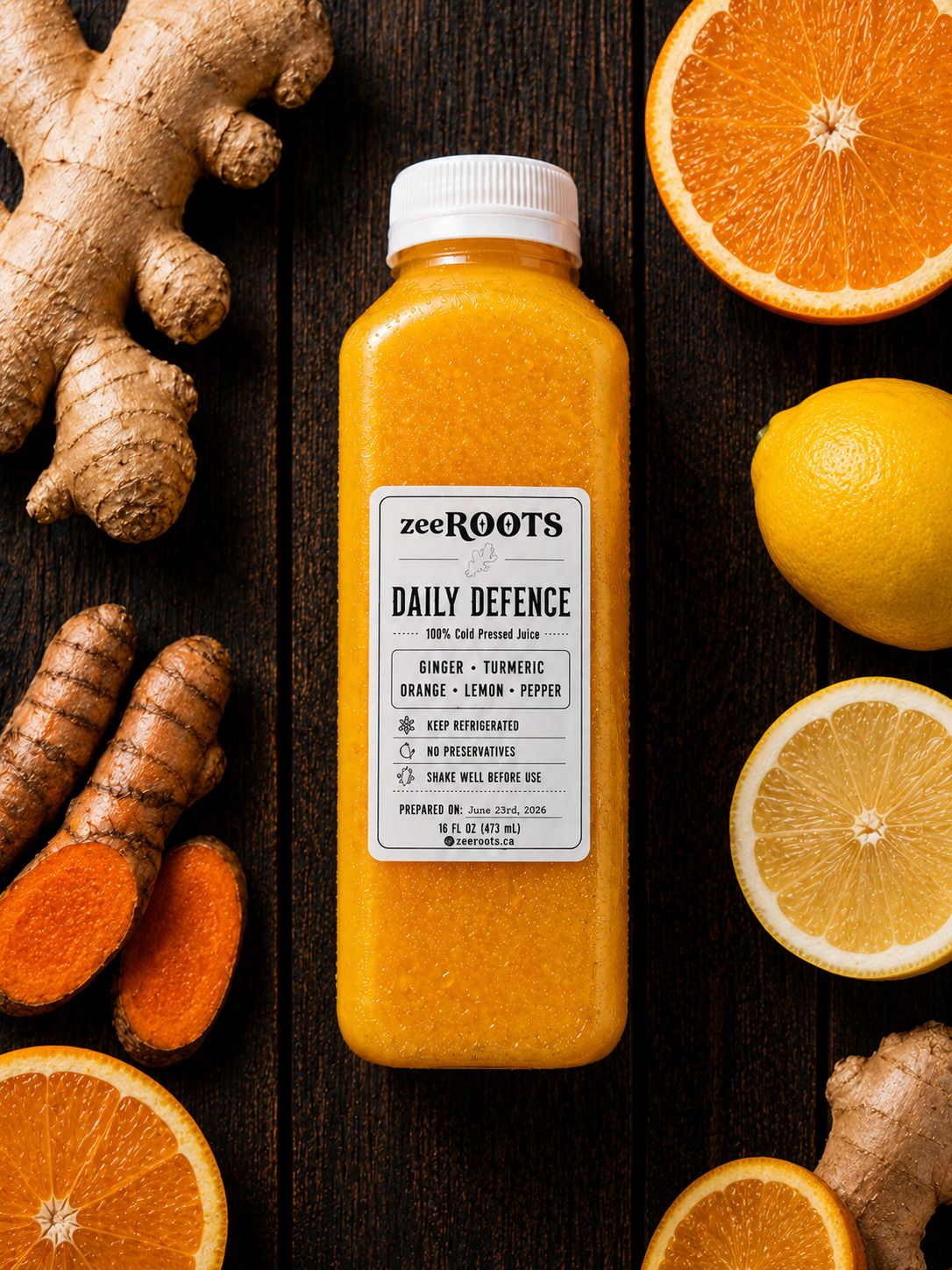 Daily Defence bottled cold-pressed juice
