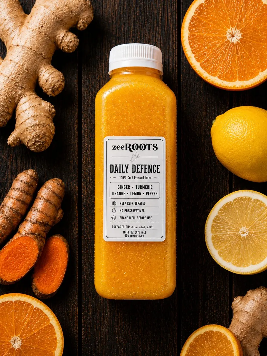 Daily Defence bottled cold-pressed juice